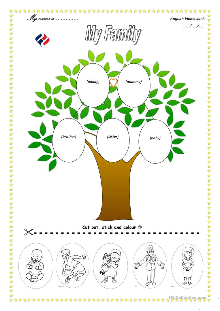 113 Free Esl Family Tree Worksheets - My Family Tree Free Printable | My Family Tree Free Printable Worksheets