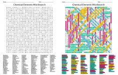 118 Element Wordsearch - Chemistry Wordsearch | Word Search Printable Worksheets Hard