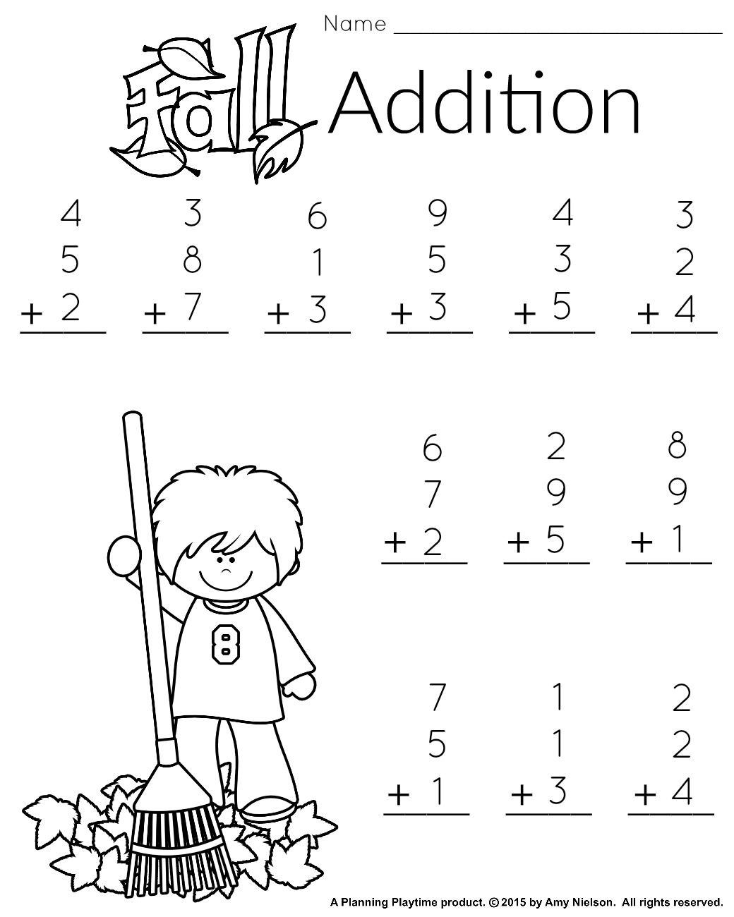 1St Grade Math And Literacy Worksheets With A Freebie! | Teachers | Free Printable Addition Worksheets For 1St Grade