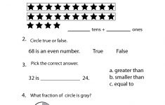 1St Grade Math Review Worksheet Printable | Elementary Math | Math Worksheets For Teachers Printable