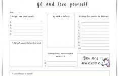 30 Self Esteem Worksheets To Print | Kittybabylove | Printable Self Esteem Worksheets For Teenagers