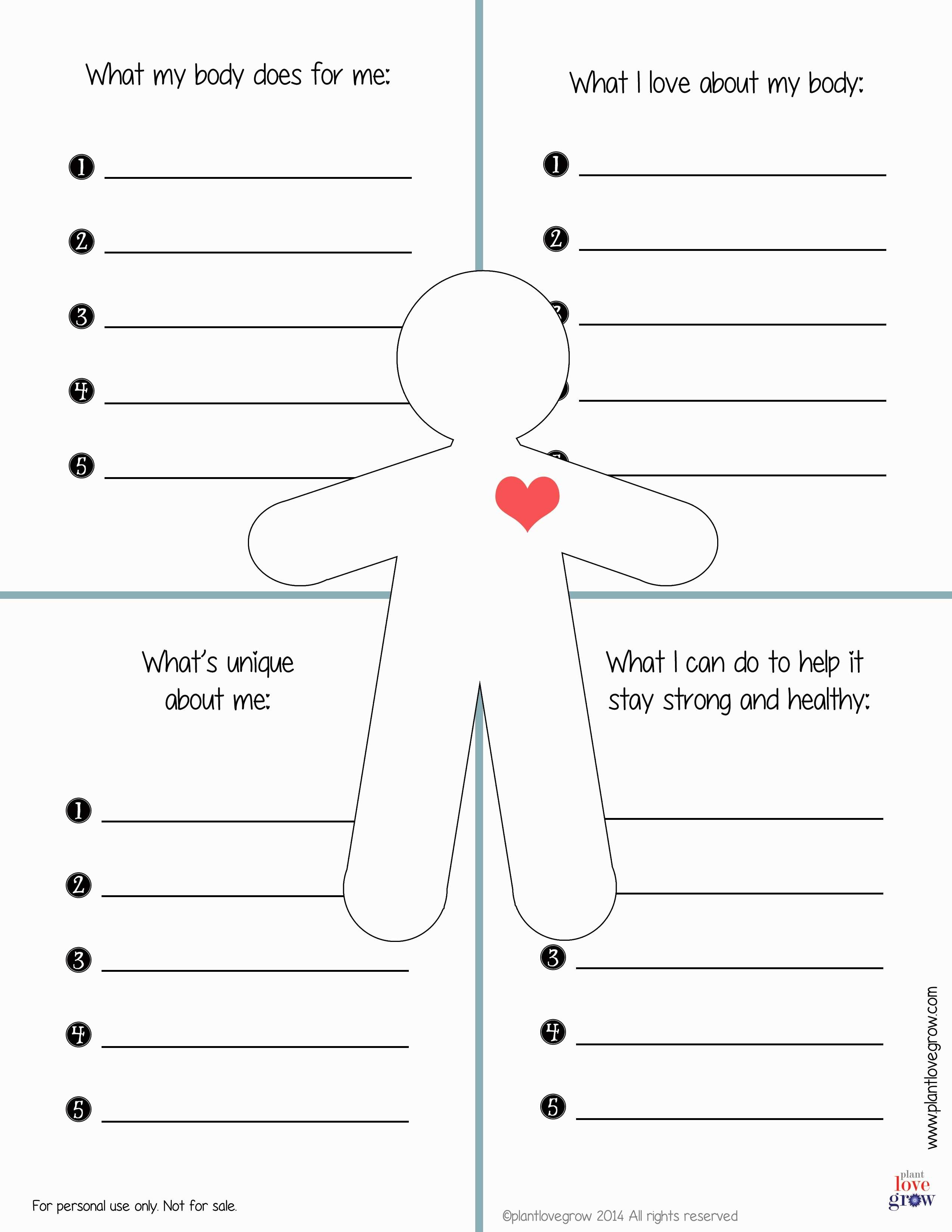 Printable Self Esteem Worksheets For Teenagers Lexia s Blog