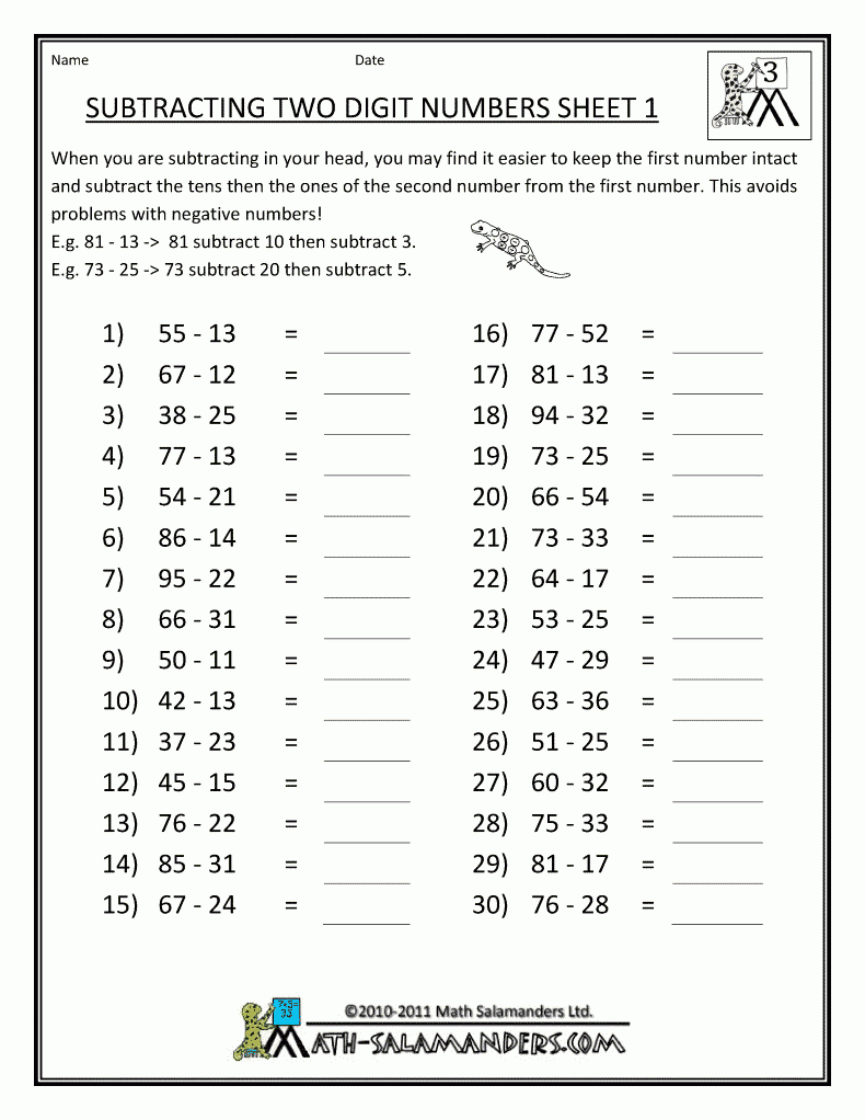 Homeschooling Paradise Free Printable Math Worksheets Third Grade 