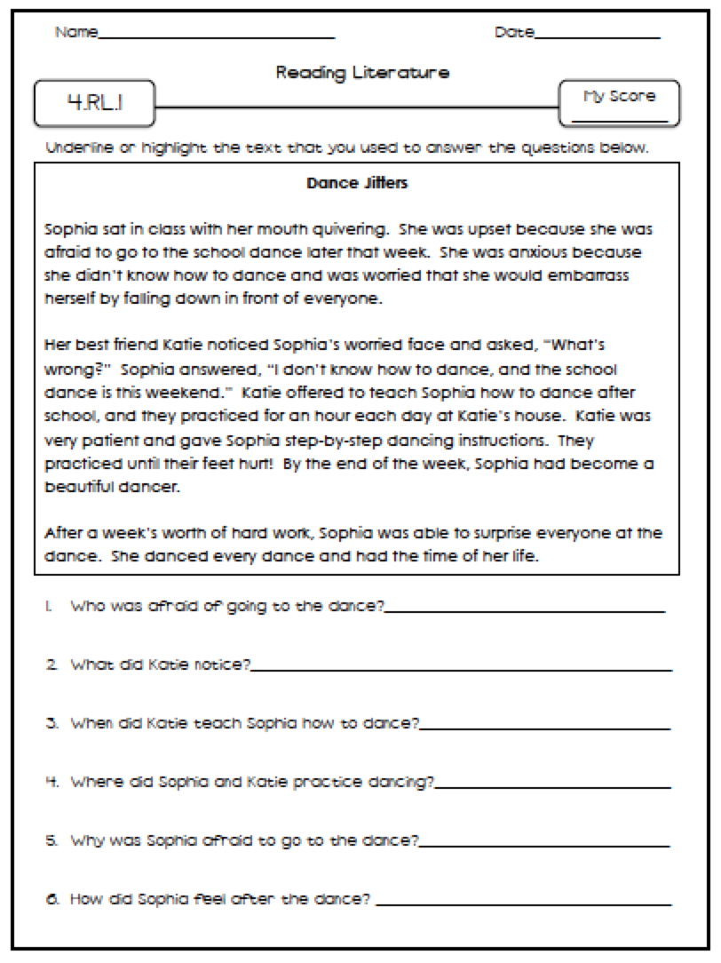 Worksheet 4Th Grade Gifted Math Worksheets Reading Passage For 4Th Grade Printable