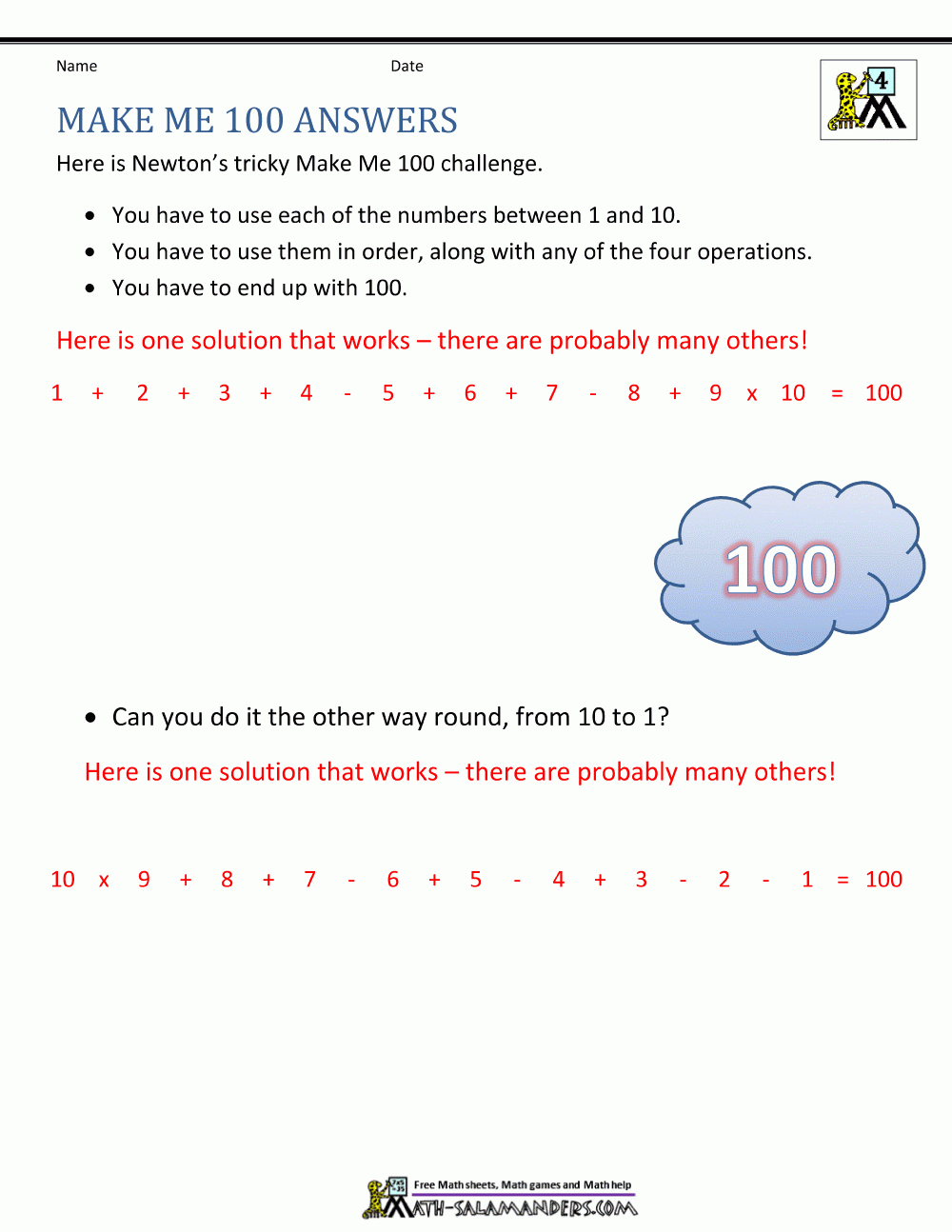 Pinenglish Maths On Year 4 Maths Worksheets And Printable Pdf | 4Th