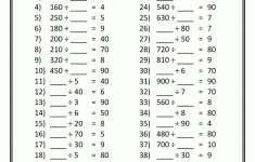4Th Grade Math Worksheets Printable Free | Anushka Shyam | Pinterest | Free Printable Division Worksheets For 4Th Grade