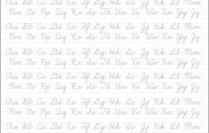 5 Printable Cursive Handwriting Worksheets For Beautiful Penmanship | Printable Penmanship Worksheets