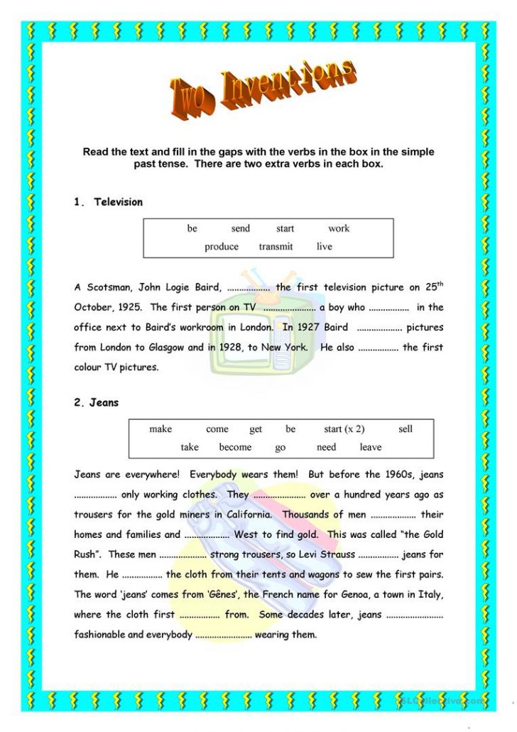 53 Free Esl Inventions Worksheets | Inventions Printable Worksheets ...