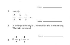 5Th Grade Math Review Worksheet Printable | Elementary Math | 7Th Math Worksheets Printable