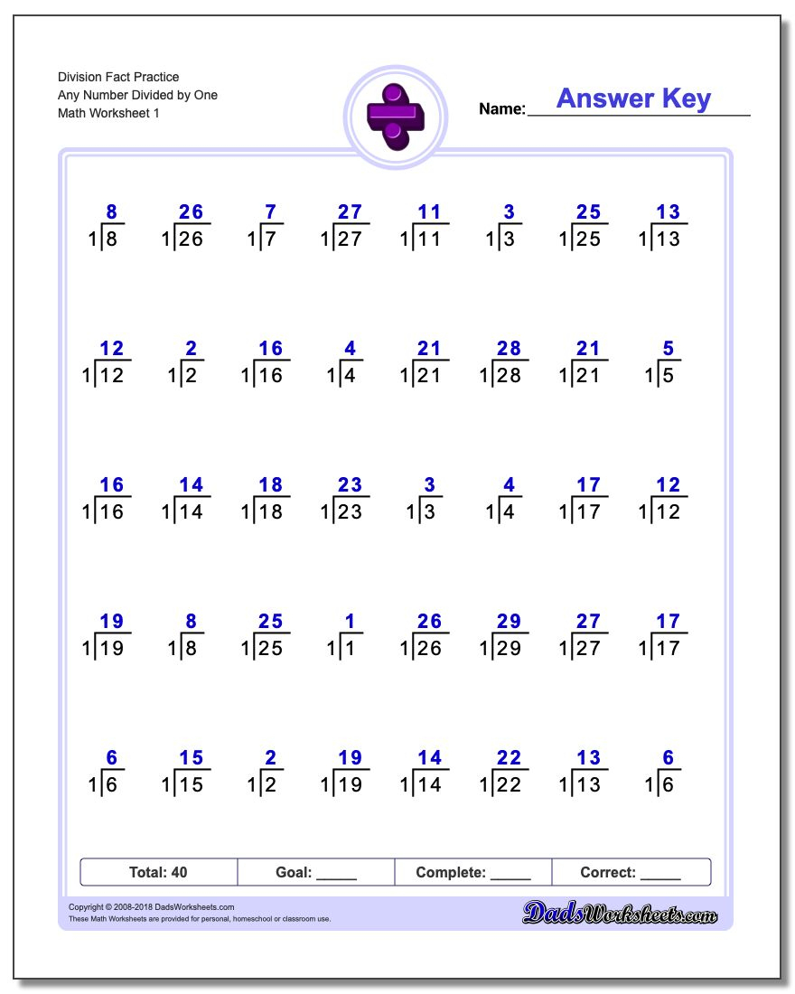 676 Division Worksheets For You To Print Right Now | Printable Elementary Math Worksheets