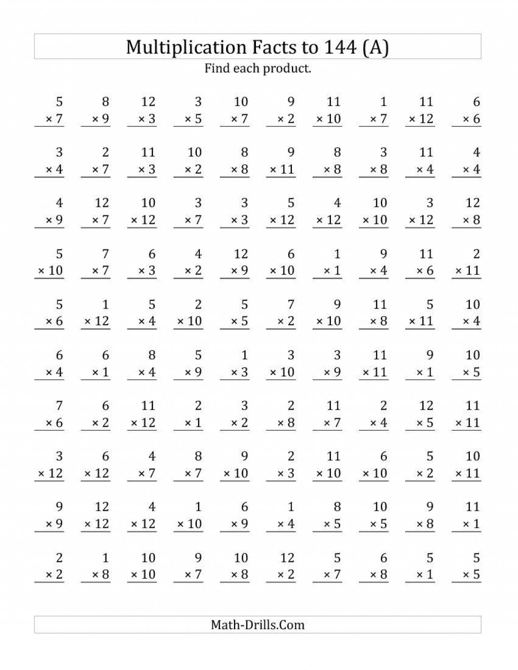 Printable 4Th Grade Math Worksheets Lexia s Blog