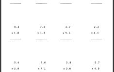 7Th Grade Math Worksheets | Value Worksheets Absolute Value - Free | Free Printable Multiplication Worksheets For 6Th Grade