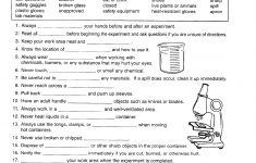 7Th Grade Science Worksheets On Lab Safety - 7Th Grade Science | Grade 8 Science Worksheets Printable