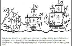 A Columbus Day Read And Color Book | Columbus Day Worksheets Printable