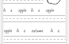 A For Apple Practice Writing Printable Sheet : Woman Of Many Roles | A For Apple Worksheet Printable