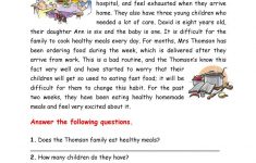 A Healthy Lifestyle Worksheet - Free Esl Printable Worksheets Made | 4Th Grade Health Printable Worksheets
