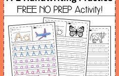 A-Z Handwriting Practice No Prep Worksheets For Learning Letters | Free Printable Worksheets Handwriting Practice