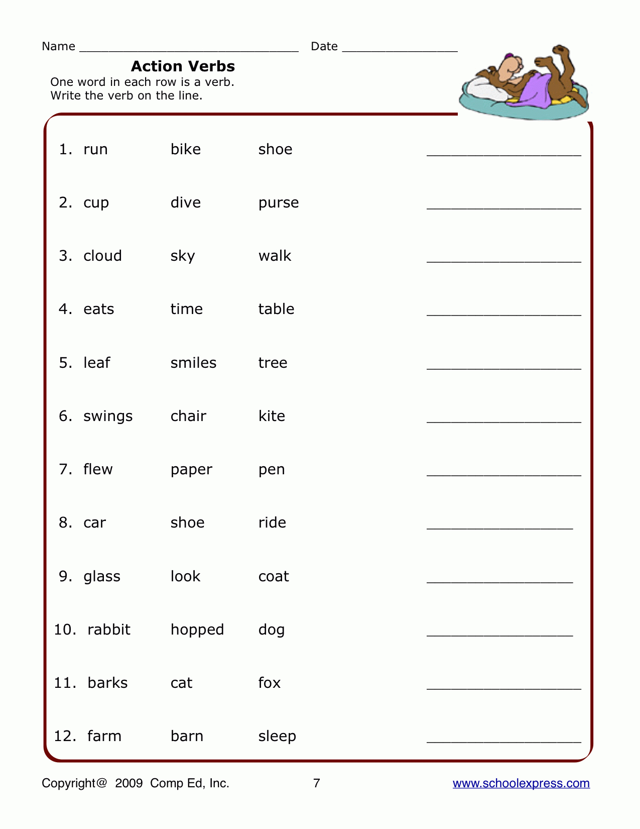 verbs-printable-worksheet-pack-kindergarten-first-second-grade-verb