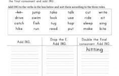 Add Ing To The Verbs Worksheet - Free Esl Printable Worksheets Made | Verb To Be Worksheets Printable