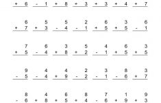 Adding And Subtracting Single-Digit Numbers (A) | Kid Stuff | Free Printable Math Worksheets Addition And Subtraction