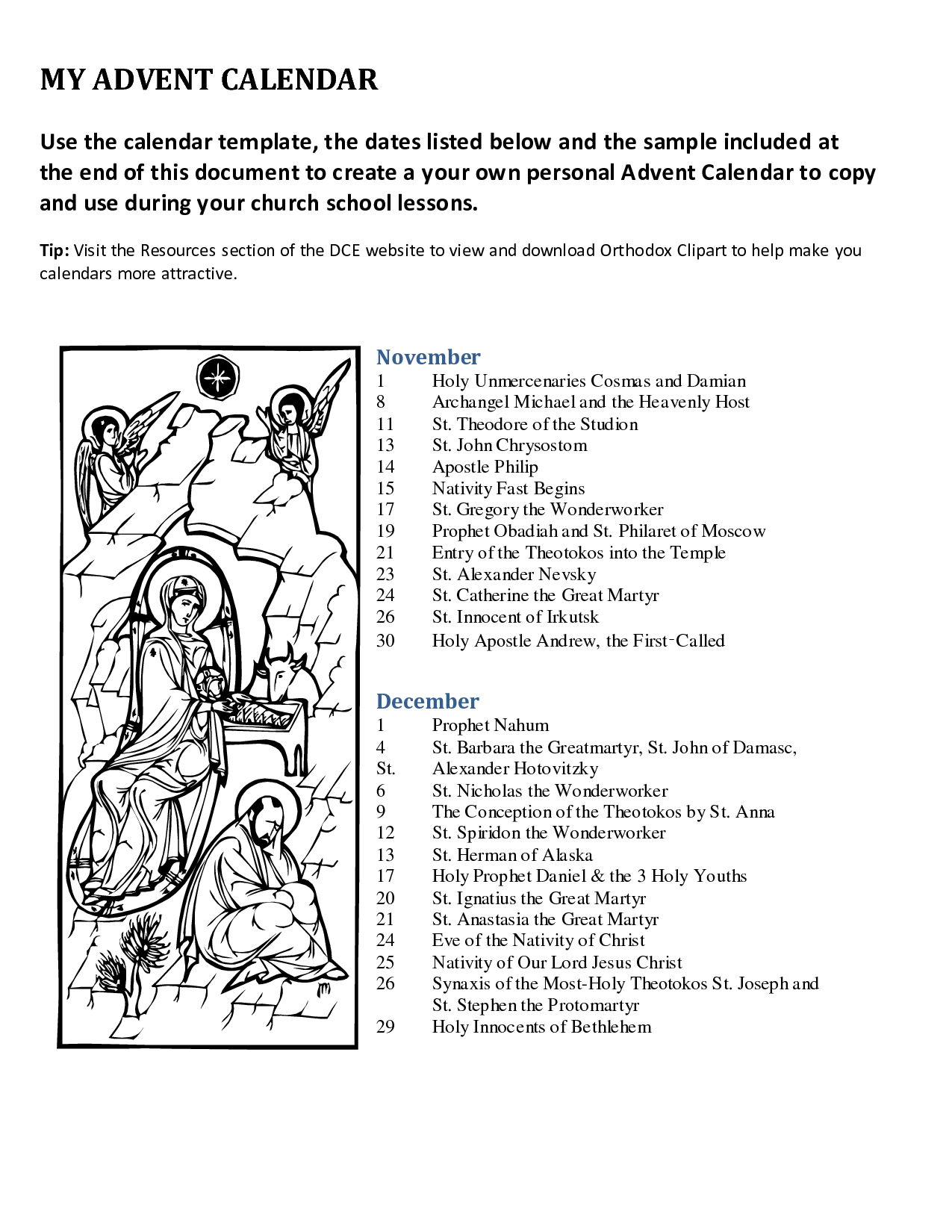 Advent Worksheets For Catholic