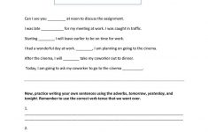 Adverbs Of Time Worksheet - Free Esl Printable Worksheets Made | Free Printable Worksheets On Adverbs For Grade 5