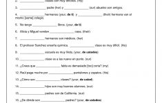 Agreement Of Adjectives Spanish Worksheet Answers 108625 Realidades | Printable Spanish Worksheets Answers