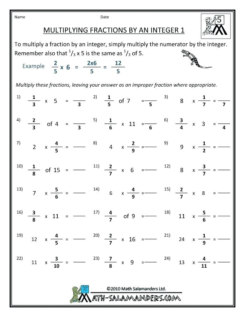 Exponents Worksheets Grade 7