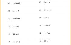 Algebra: Math 8Th Grade Pre Algebra Worksheets Printable Worksheet | Free Printable Math Worksheets Pre Algebra