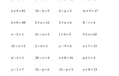 Algebra: Printables Algebra Problems Worksheet Lemonlilyfestival | Printable Algebra Worksheets