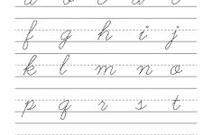 Alphabet Handwriting Practice - Free Kindergarten English Worksheet | Printable Alphabet Handwriting Worksheets