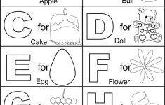 Alphabet Part I Coloring Printable Page For Kids: Alphabets Coloring | Childrens Printable Alphabet Worksheets