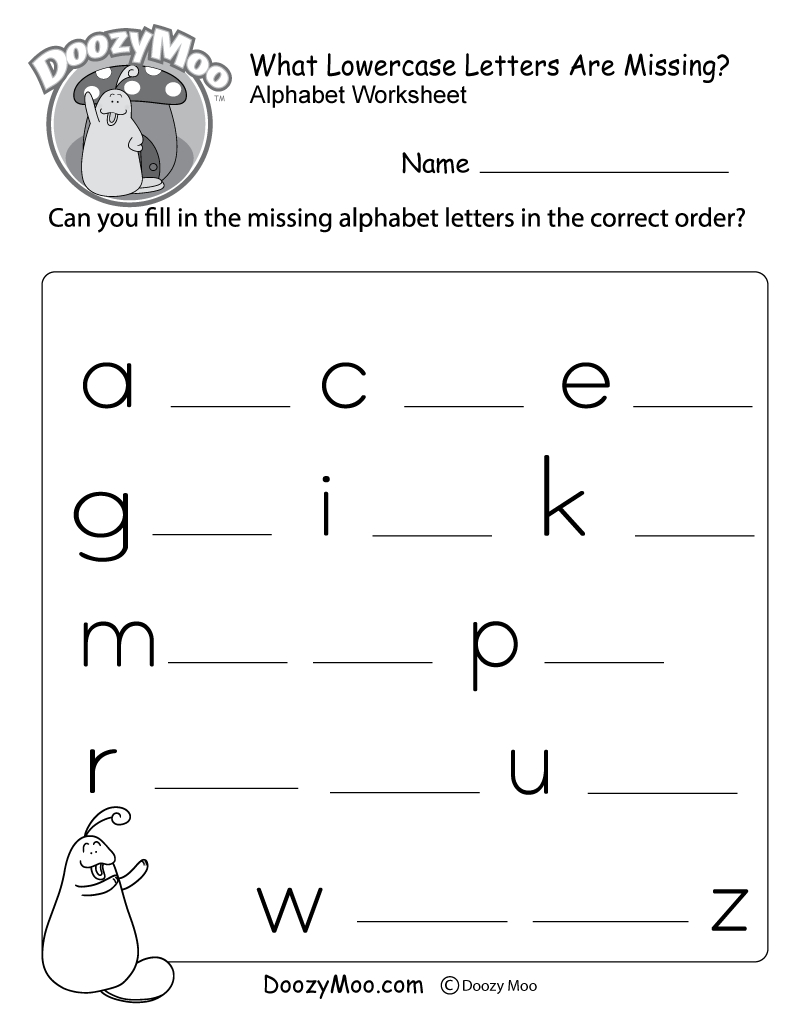 Alphabet Worksheets (Free Printables) - Doozy Moo | Free Printable Upper And Lowercase Letters Worksheets