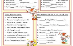 Am, Is, Are, Has, Have Worksheet - Free Esl Printable Worksheets | Esl Teacher Handouts Grammar Worksheets And Printables