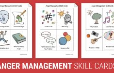 Anger Management Skill Cards (Worksheet) | Therapist Aid | Anger Management Printable Worksheets