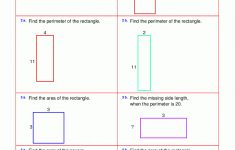 Area And Perimeter Worksheets (Rectangles And Squares) | Free Printable Perimeter Worksheets 3Rd Grade