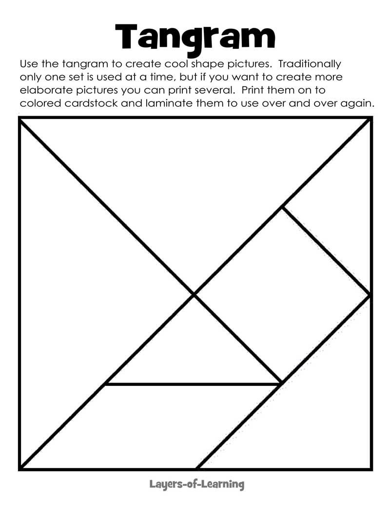 Art Element: Shape | Math | Tangram Puzzles, Elements Of Art | Tangram Worksheet Printable Free