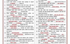 B1 Verb Tenses Review Worksheet - Free Esl Printable Worksheets Made | Free Printable Worksheets On Verb Tenses