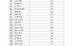 Basic Algebra Worksheets | Printable Equation Worksheets