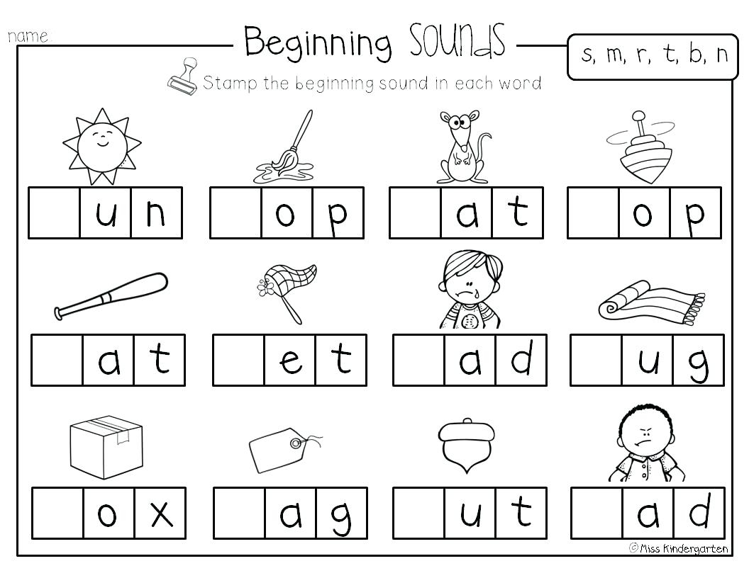 Initial Sound Worksheets Free Printable