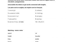 Bilingual Activities On King Arthur Worksheet - Free Esl Printable | Bilingual Worksheets Printable
