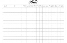 Bill Pay Checklist App Excel Printable Pdf Monthly Template | Free Printable Monthly Bill Payment Worksheet