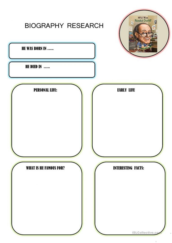 Free Printable Biography Template For Students
