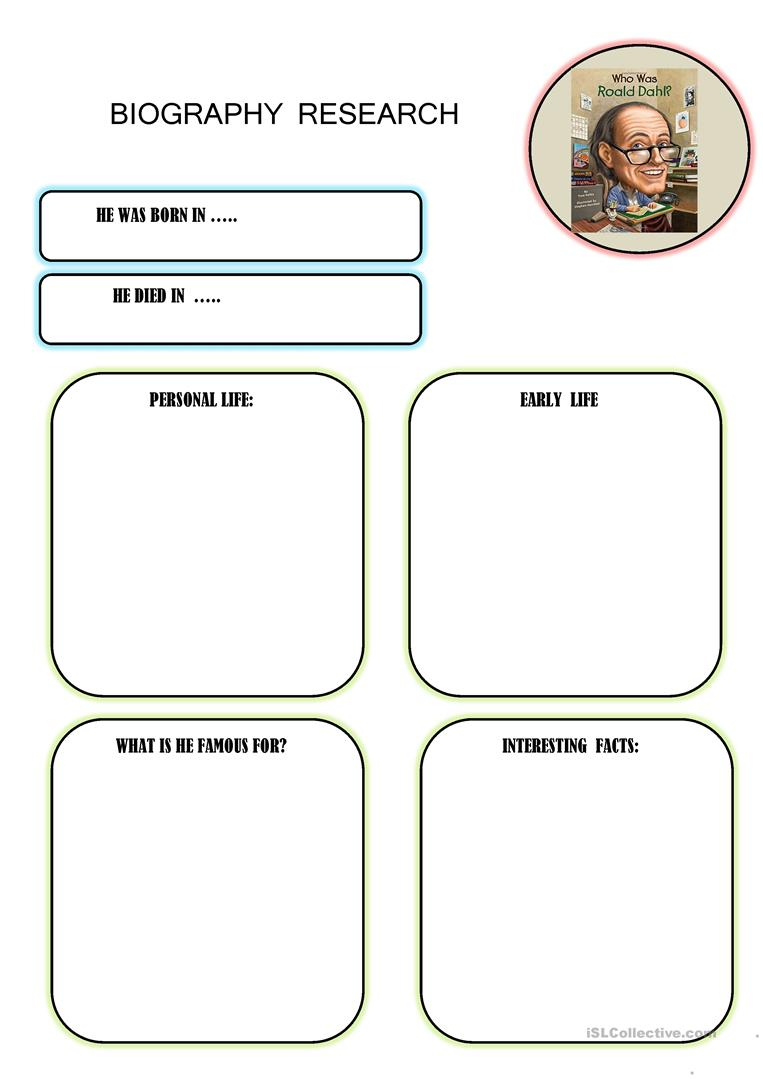 Biographies Of Famous People Worksheet - Free Esl Printable | Printable