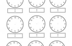 Blank Clock Worksheet Telling Time | Kiddo Shelter | Education | Printable Clock Worksheets