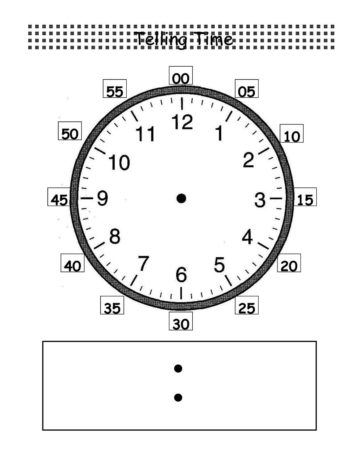 Blank Clock Worksheet To Print | Kids Worksheets Printable | Clock | Printable Clock Worksheets