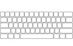 Blank Keyboard Template | Ginger's $1 Tech Shop | Computer Keyboard | Free Printable Computer Keyboarding Worksheets