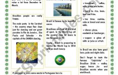Brazil - Esl Worksheetmiriamgoshinha | Brazil Worksheets Free Printables