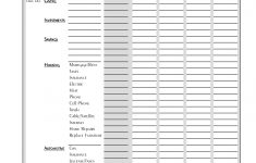 Budget Worksheet Printable Template - Koran.sticken.co | Blank Budget Worksheet Printable