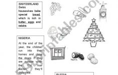 Christmas Around The World - Esl Worksheetjag6 | Christmas Around The World Worksheets Printables